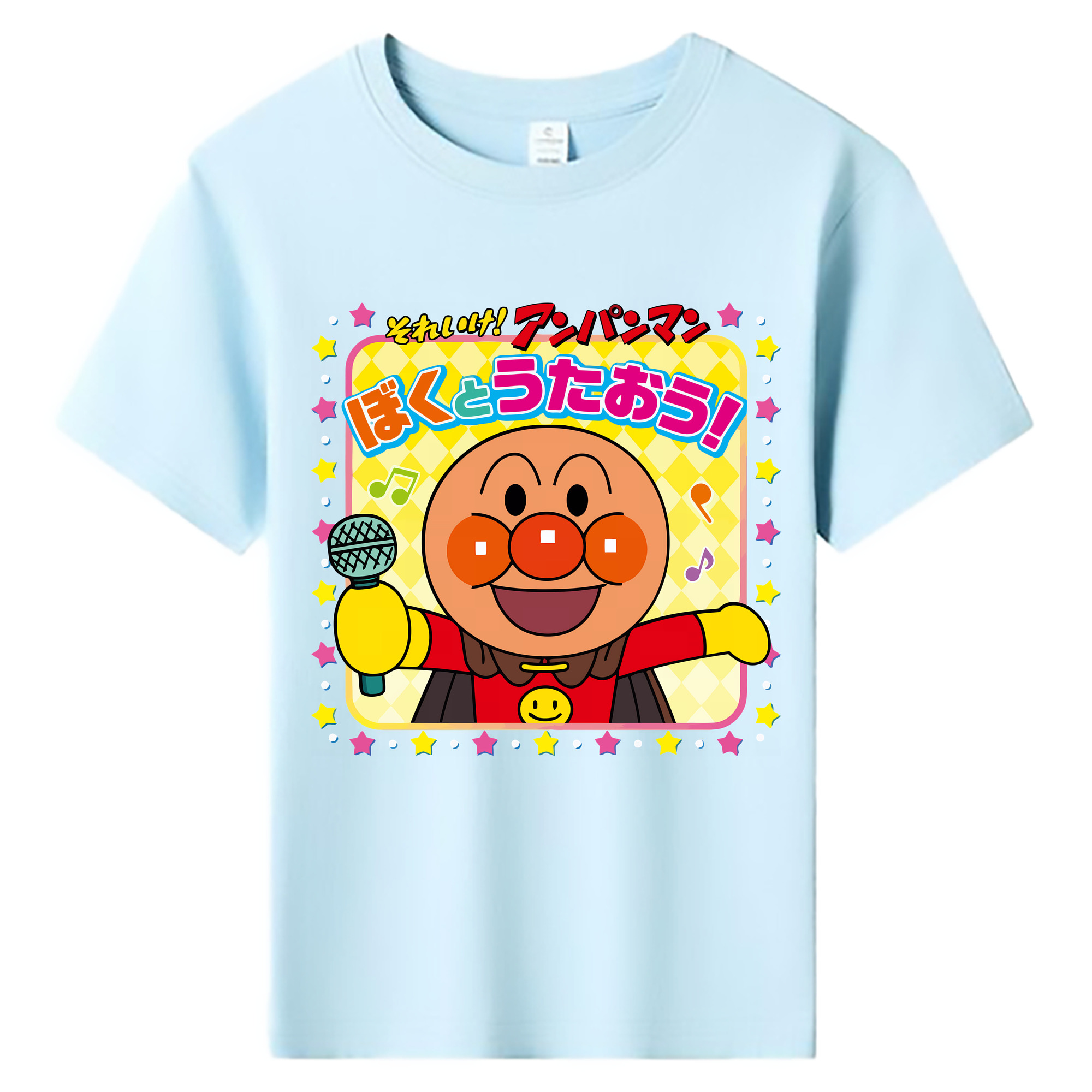 （画像用） アンパンマン Anpanman 綿100％キッズTシャツ（フロントプリント）